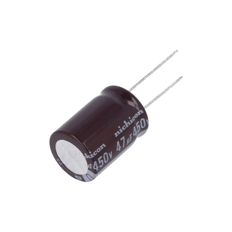 Condensator electrolitic THT 47uF 450V 18x25mm ±20% | Electronic-mag.ro | Componente Electronice