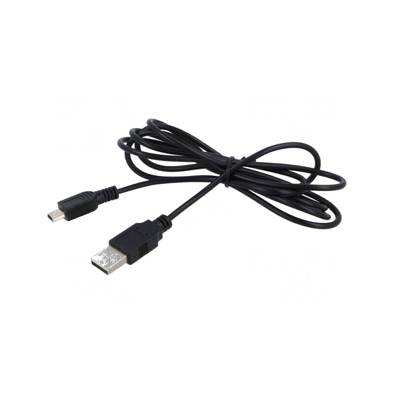Cablu USB 2.0 A la B 1,4m negru PVC 60W 2A | Electronic-mag.ro | Componente Electronice