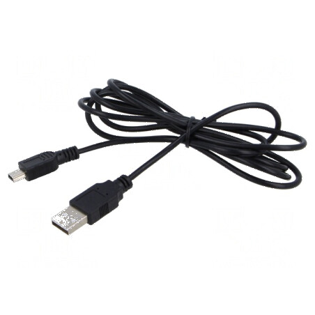 Cablu USB 2.0 A la B 1,4m negru PVC 60W 2A | Electronic-mag.ro | Componente Electronice