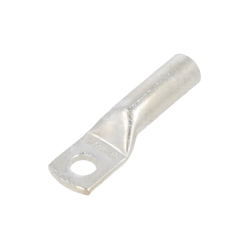 Vârf inelar tubular M10 70mm² cupru crimpat pentru cablu drept | Electronic-mag.ro | Componente Electronice