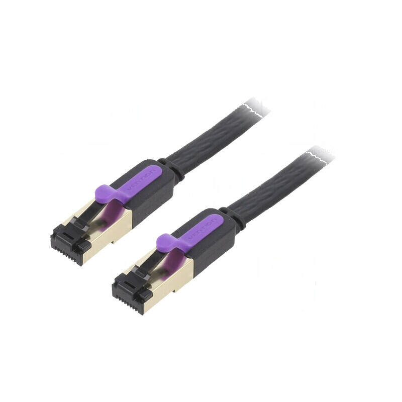 Cablul patch U/FTP 7 litat Cu PVC negru 0,5m 30AWG plat | Electronic-mag.ro | Componente Electronice Cablul patch U/FTP 7 litat Cu PVC negru 0,5m 30AWG plat | Electronic-mag.ro | Componente Electronice