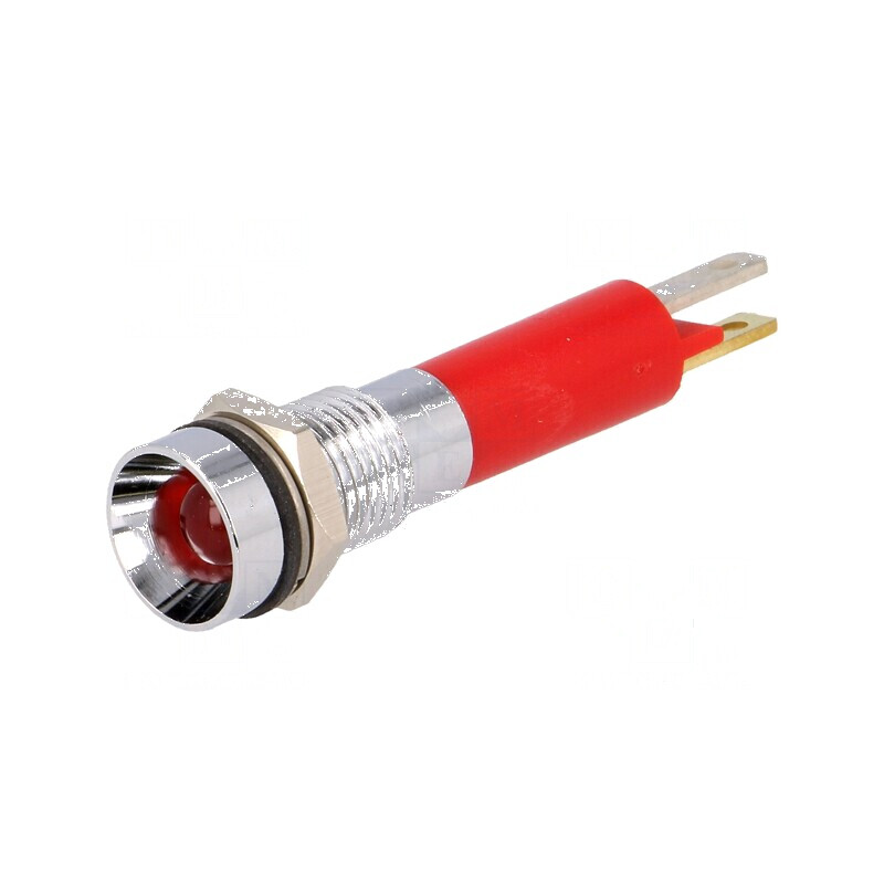 Lampă LED concav roşie 24VDC Ø8mm IP67 ØLED 5mm | Electronic-mag.ro | Componente Electronice Lampă LED concav roşie 24VDC Ø8mm IP67 ØLED 5mm | Electronic-mag.ro | Componente Electronice