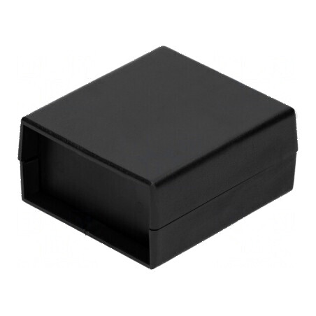 Carcasă ABS neagră cu panou 67mm x 74mm x 36mm | Electronic-mag.ro | Componente Electronice