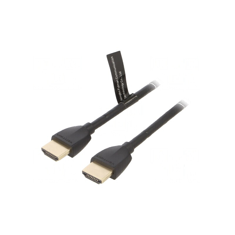 Cablu HDMI 2.0 0,5m negru PVC | Electronic-mag.ro | Componente Electronice