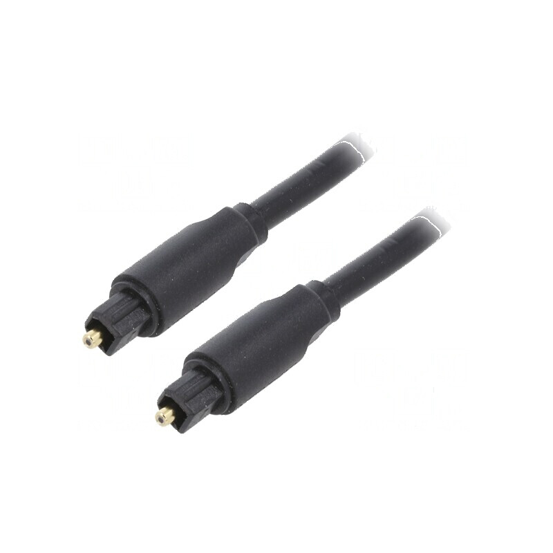 Cablu Toslink 1,5m cu mufe aurite negre | Electronic-mag.ro | Componente Electronice