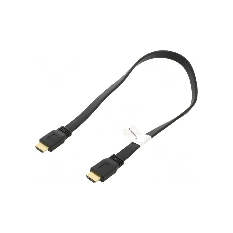 Cablu HDMI 2.0 0,5m negru PVC | Electronic-mag.ro | Componente Electronice
