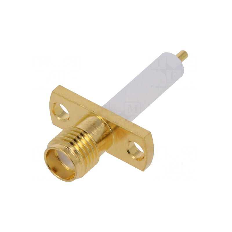 Conector SMA Soclu Mamă Drept Lipire pentru Panou | Electronic-mag.ro | Componente Electronice