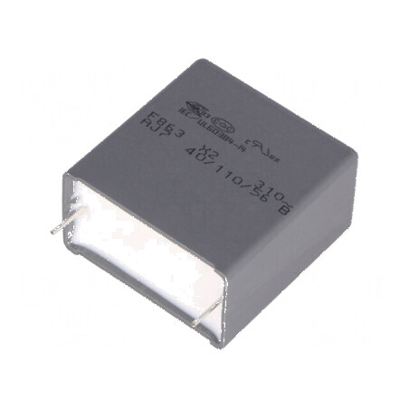 Condensator polipropilenă X2 F863 3,3uF 32x33x18mm THT | Electronic-mag.ro | Componente Electronice