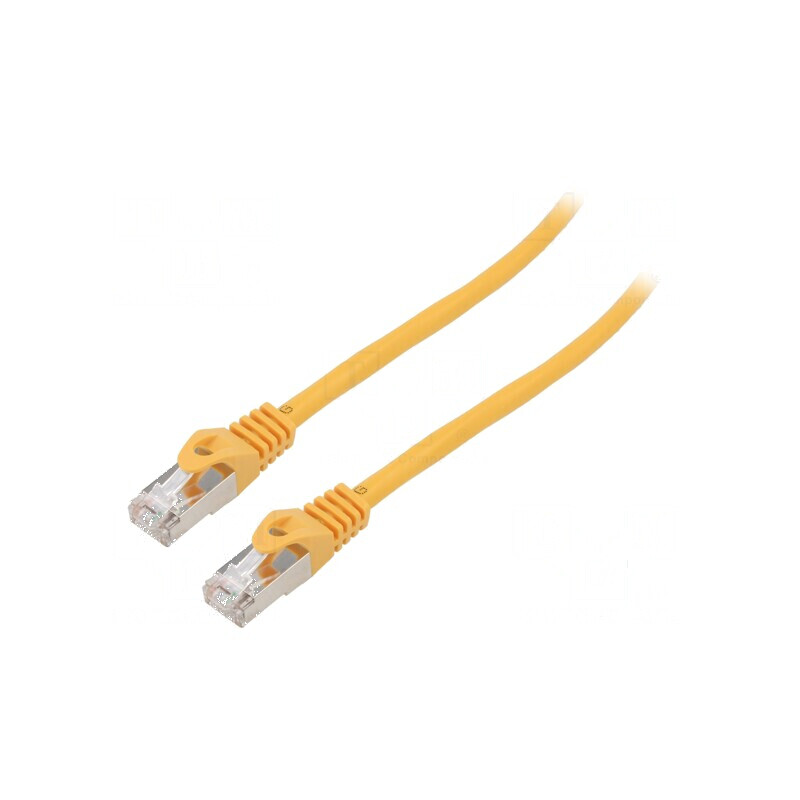 Patch cord S/FTP 6a CCA LSZH portocalie 3m 26AWG | Electronic-mag.ro | Componente Electronice