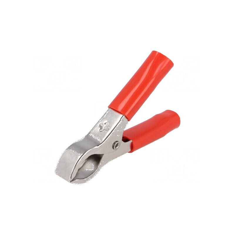 Bornă crocodil 36A 60VDC roșie 30VAC - Conector electric | Electronic-mag.ro | Componente Electronice