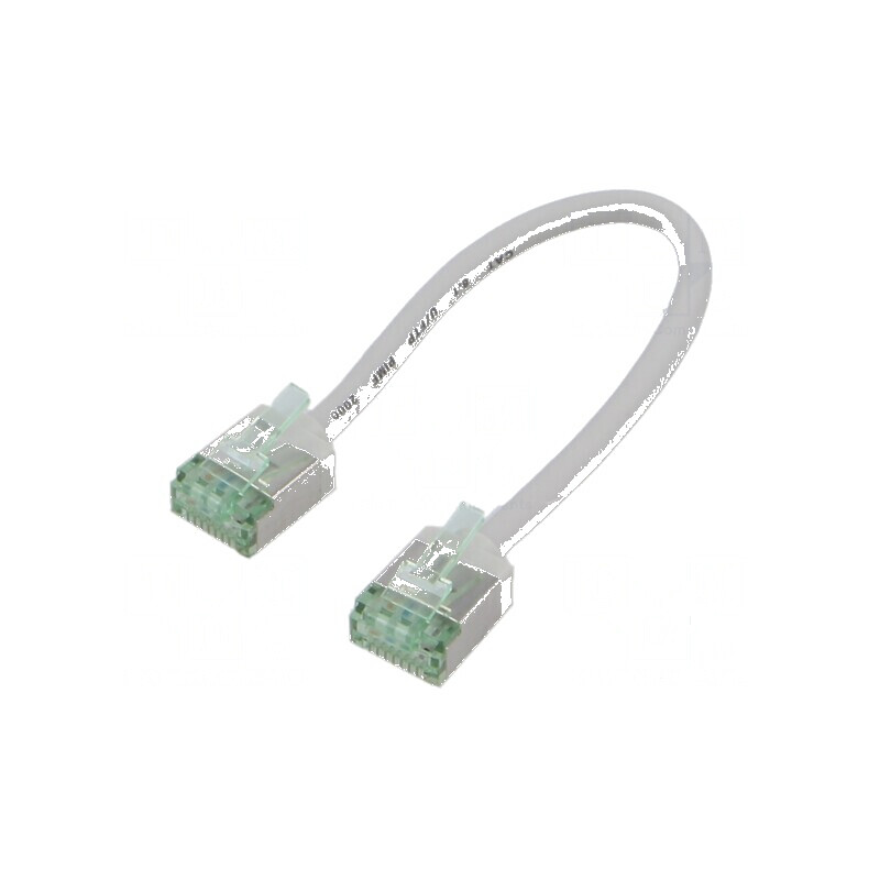 Cablaj U/FTP Cat 8.1 0,15m LSZH gri 32AWG | Electronic-mag.ro | Componente Electronice
