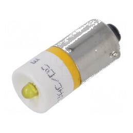 Lampă LED galbenă BA9S,T10 24VDC 24VAC plastic 24W -20÷60°C | Electronic-mag.ro | Componente Electronice