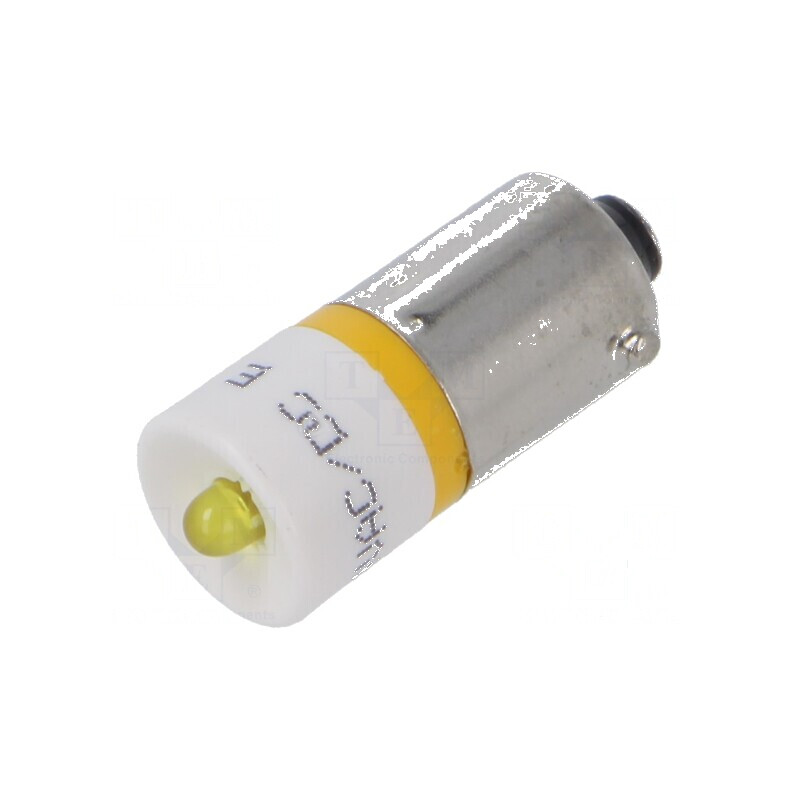Lampă LED galbenă BA9S,T10 24VDC 24VAC plastic 24W -20÷60°C | Electronic-mag.ro | Componente Electronice