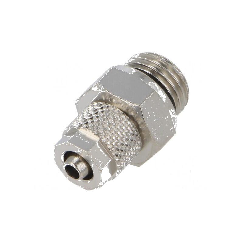 Fiting cu filete, prindere cu șurub, max. 15bar, alamă nichelată, 4mm | Electronic-mag.ro | Componente Electronice