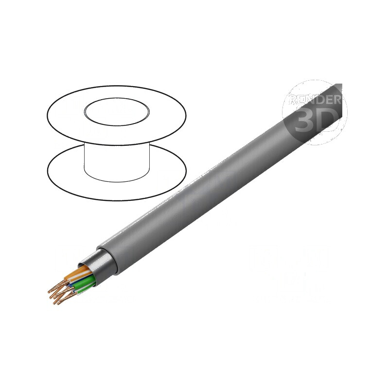Cablu F/UTP 4x2x24AWG Cat 5e PVC gri 305m Ø6mm | Electronic-mag.ro | Componente Electronice Cablu F/UTP 4x2x24AWG Cat 5e PVC gri 305m Ø6mm | Electronic-mag.ro | Componente Electronice