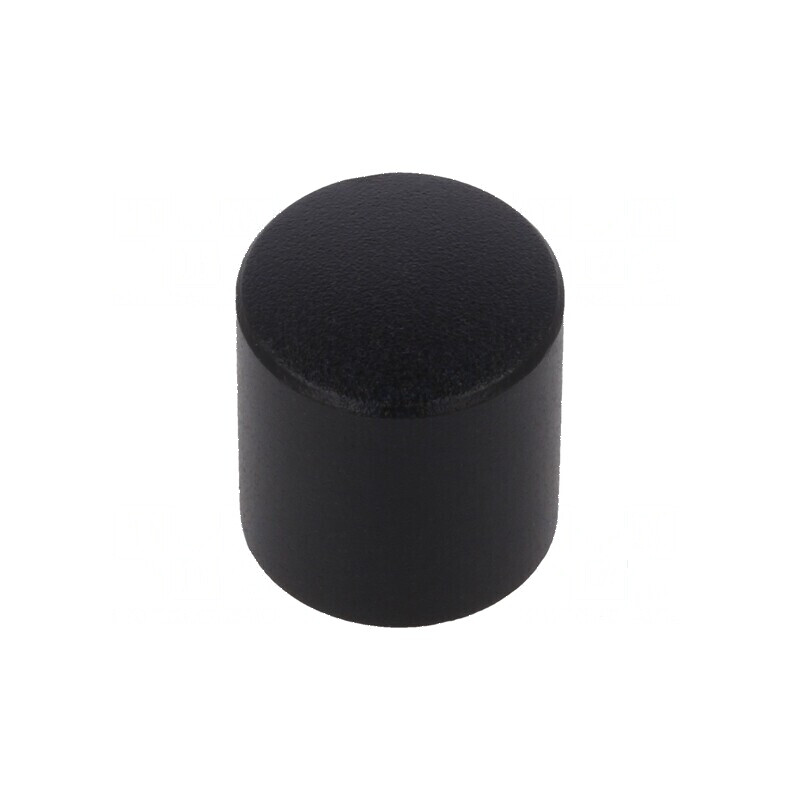 Buton rotativ aluminiu termoplast negru Ø6mm Ø12x13mm | Electronic-mag.ro | Componente Electronice