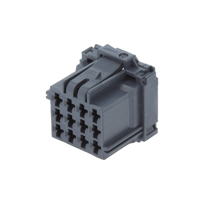 Conector automotive mufa mamă MCP 2.8 cablu PIN 12 gri | Electronic-mag.ro | Componente Electronice