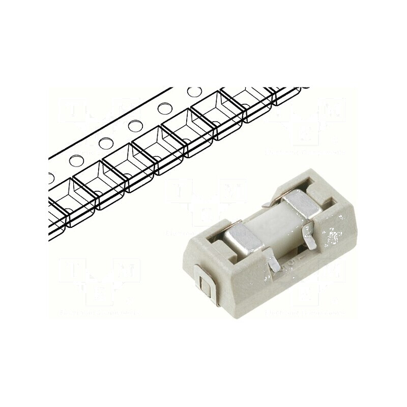 Siguranţă întârziere SMD ceramică 2A 125VAC 125VDC | Electronic-mag.ro | Componente Electronice