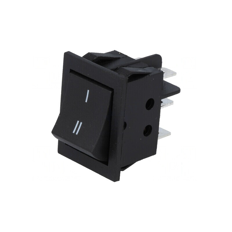 Rocker DPDT ON-ON Negru 15A/250VAC | Electronic-mag.ro | Componente Electronice