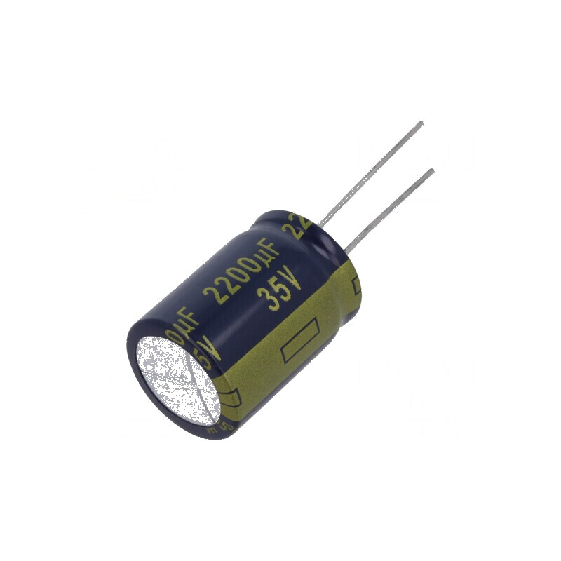 Condensator electrolitic low ESR 2200uF 35VDC THT Ø18x25mm | Electronic-mag.ro | Componente Electronice Condensator electrolitic low ESR 2200uF 35VDC THT Ø18x25mm | Electronic-mag.ro | Componente Electronice