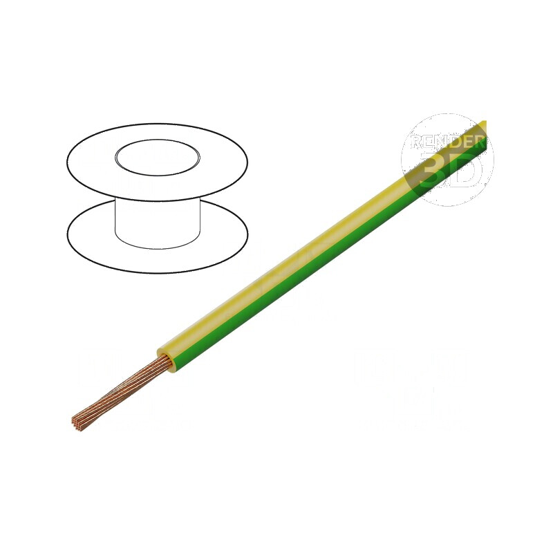 Cablu FLRY-A 1x1mm² cu PVC galben-verde 60V Clasa 5 | Electronic-mag.ro | Componente Electronice Cablu FLRY-A 1x1mm² cu PVC galben-verde 60V Clasa 5 | Electronic-mag.ro | Componente Electronice