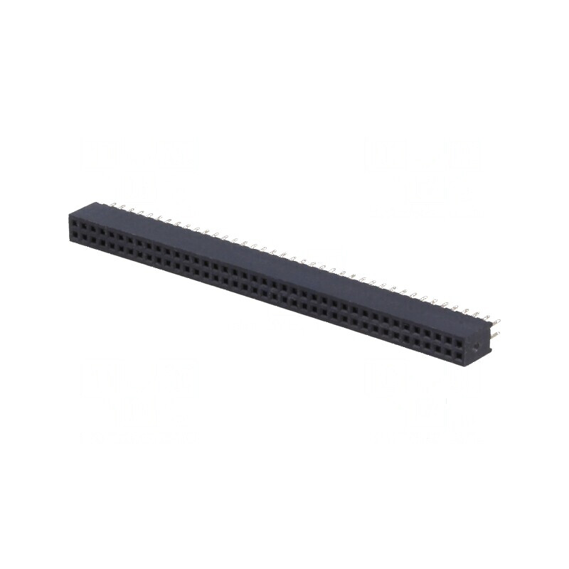 Conector şiruri pini soclu mamă 80 PIN 1,27mm THT 2x40 | Electronic-mag.ro | Componente Electronice