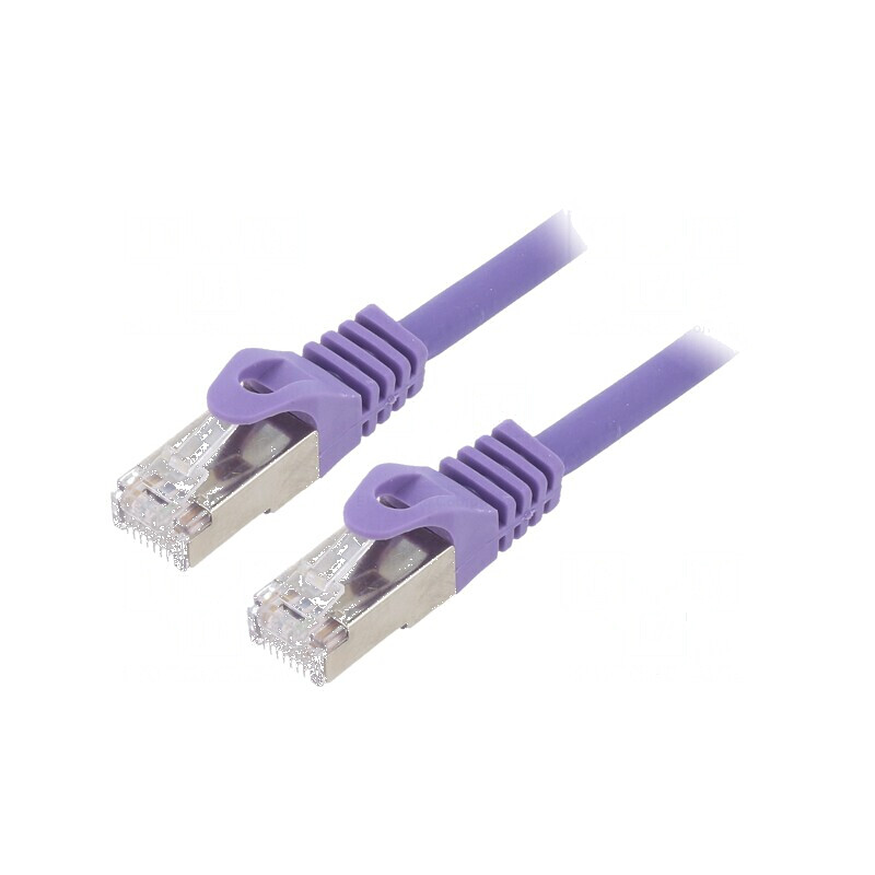 Cablu Patch cord S/FTP 6a LSZH violet 1m 27AWG Cablexpert | Electronic-mag.ro | Componente Electronice