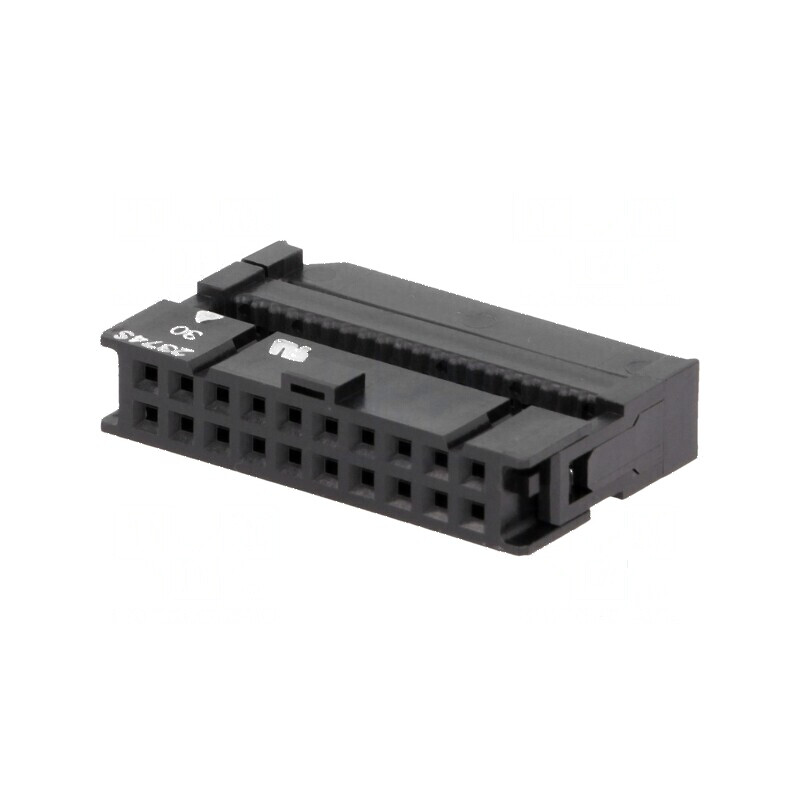 Conector IDC mufă mamă 20 PIN 1,27mm pentru cablu-bandă | Electronic-mag.ro | Componente Electronice
