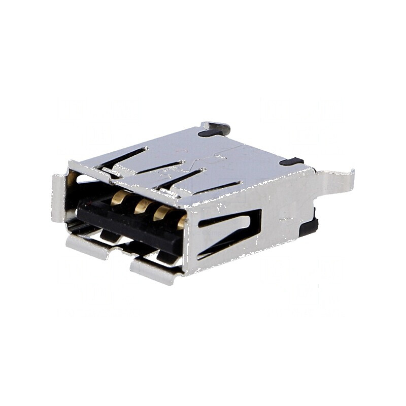 Conector USB A soclu THT 4 pini pentru PCB | Electronic-mag.ro | Componente Electronice
