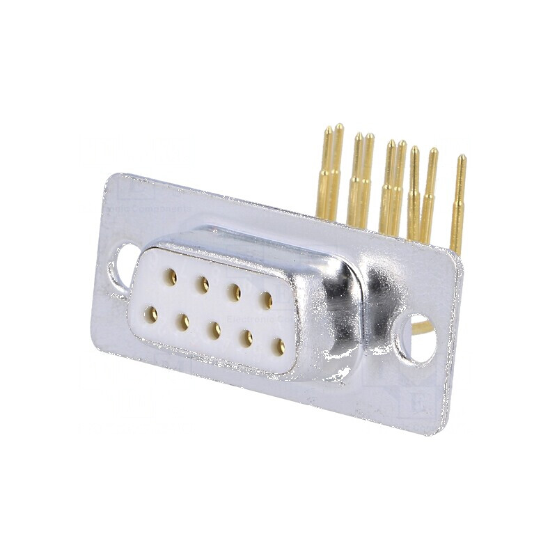 Soclu mamă D-Sub PIN 9 pentru PCB 90° THT | Electronic-mag.ro | Componente Electronice