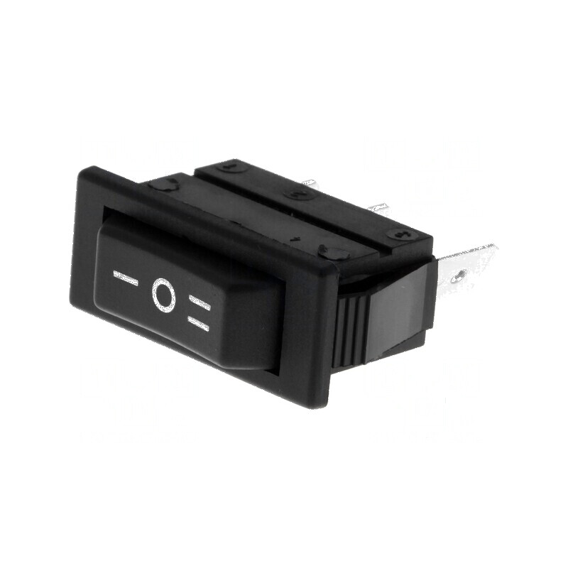 Rocker SP3T 16A/250VAC 20A/28VDC Negru ON-OFF-ON | Electronic-mag.ro | Componente Electronice