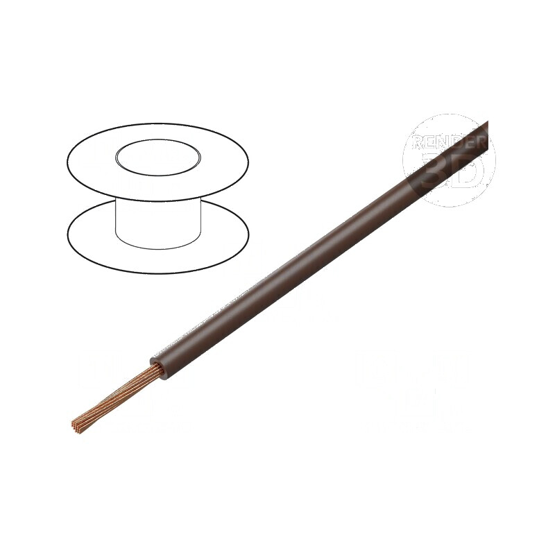 Cablu FLRYW-A 1x0,75mm2 Cu PVC maro 60V Clasa 5 | Electronic-mag.ro | Componente Electronice