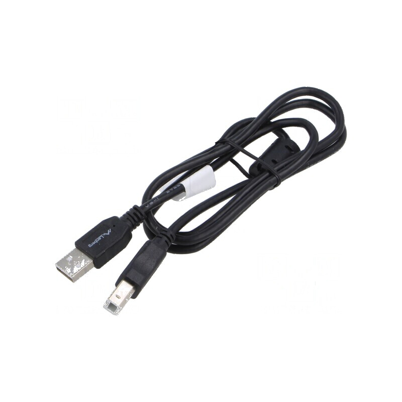 Cablu USB 2.0 A la B 1m negru aurit | Electronic-mag.ro | Componente Electronice