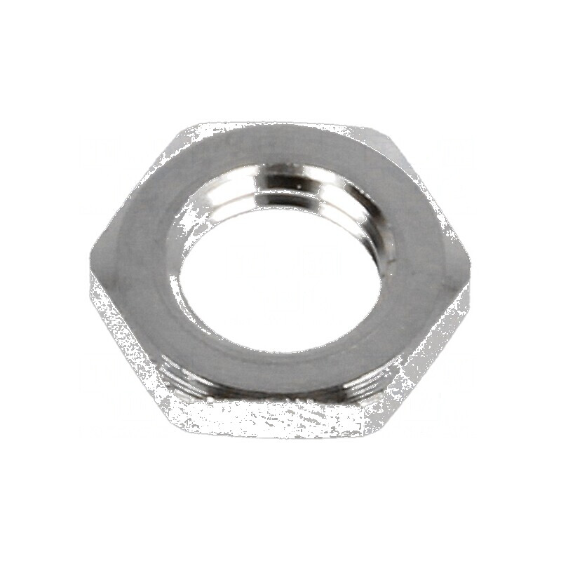 Piuliță M8 din alamă nichel 13mm, temperatură 20÷100°C, filet metric pas 1 | Electronic-mag.ro | Componente Electronice Piuliță M8 din alamă nichel 13mm, temperatură 20÷100°C, filet metric pas 1 | Electronic-mag.ro | Componente Electronice