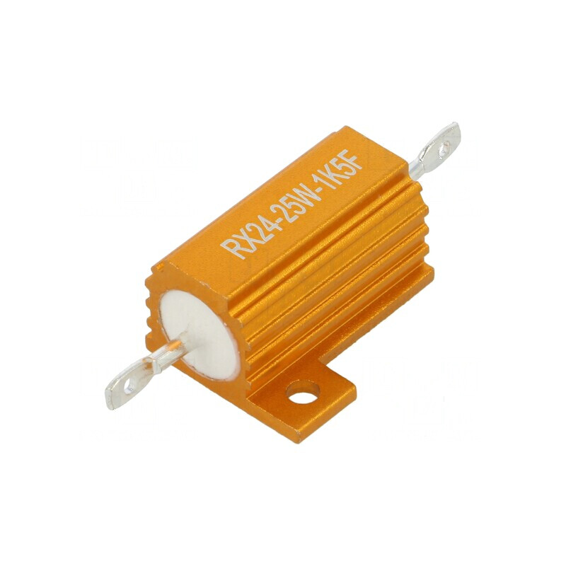 Rezistor bobinat 1,5kΩ 25W ±1% cu radiator pentru lipit | Electronic-mag.ro | Componente Electronice Rezistor bobinat 1,5kΩ 25W ±1% cu radiator pentru lipit | Electronic-mag.ro | Componente Electronice