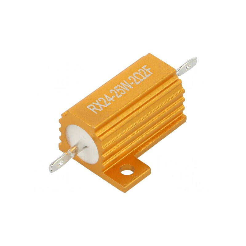 Rezistor bobinat 2,2Ω 25W cu radiator ±1% 50ppm/°C pentru lipit | Electronic-mag.ro | Componente Electronice