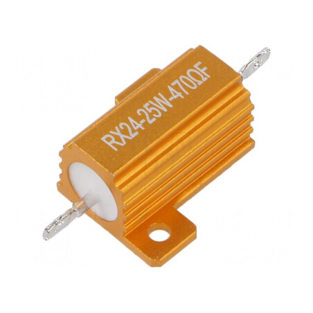 Rezistor 470Ω 25W cu radiator ±1% 30ppm/°C pentru lipit | Electronic-mag.ro | Componente Electronice