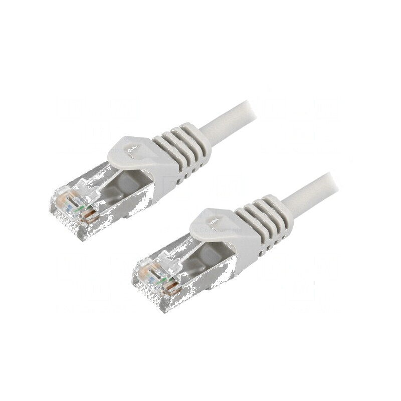 Cabluri patch F/UTP 5e litat CCA PVC gri 2m 26AWG | Electronic-mag.ro | Componente Electronice