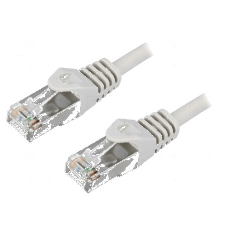 Cabluri patch F/UTP 5e litat CCA PVC gri 2m 26AWG | Electronic-mag.ro | Componente Electronice
