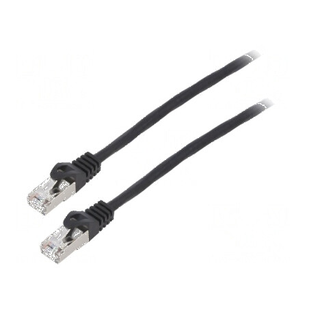 Cablul Patch F/UTP 6 litat CCA PVC negru 3m 26AWG | Electronic-mag.ro | Componente Electronice