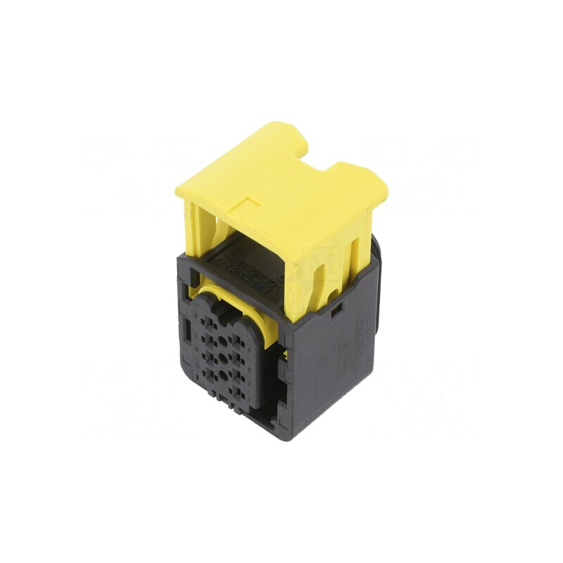 Conector automotive mufă mamă pe cablu PIN 8 neagră IP67 | Electronic-mag.ro | Componente Electronice