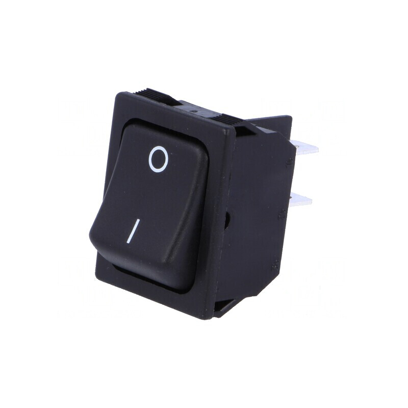 Rocker DPST 2 ON-OFF 10A/250VAC Negru Fără R13-177-AC | Electronic-mag.ro | Componente Electronice