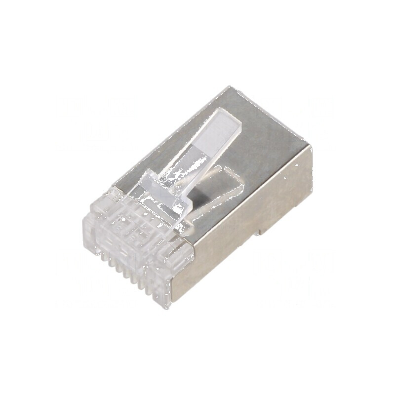 Conector RJ45 Cat 6 ecranat 8p8c IDC | Electronic-mag.ro | Componente Electronice