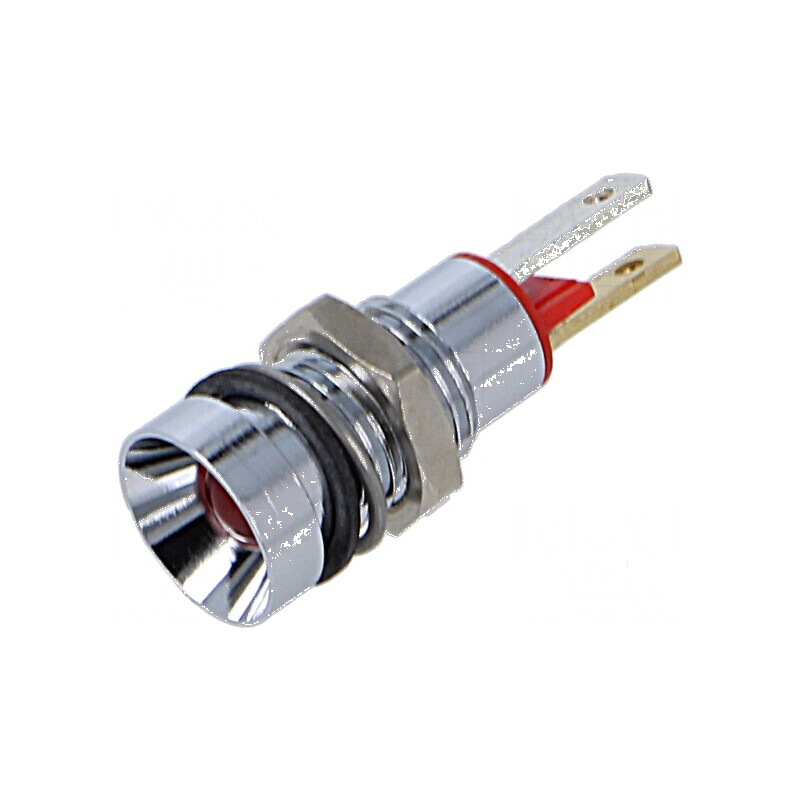 Lampă LED concav roşie 2VDC Ø8mm metal | Electronic-mag.ro | Componente Electronice Lampă LED concav roşie 2VDC Ø8mm metal | Electronic-mag.ro | Componente Electronice