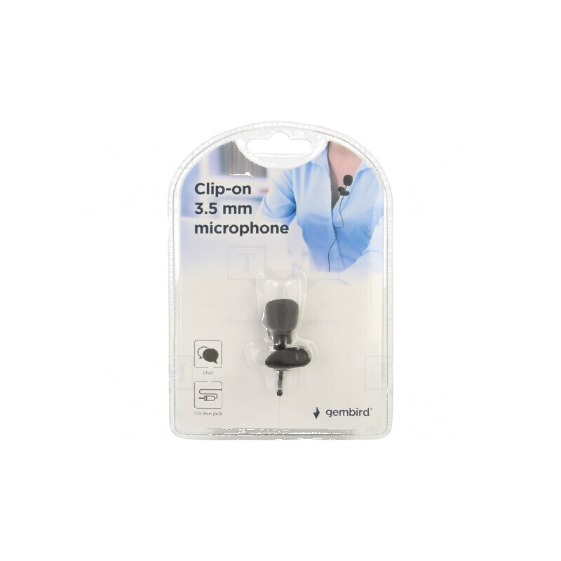 Microfon negru cu Jack 3,5mm, lungime 2m, -42dB | Electronic-mag.ro | Componente Electronice