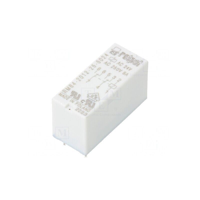 Releu electromagnetic DPDT 24VAC 8A RM84 | Electronic-mag.ro | Componente Electronice
