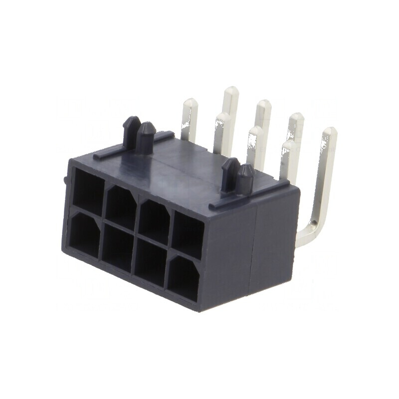 Conector cablu-placă soclu tată Mini-Fit Jr 4,2mm PIN 8 THT | Electronic-mag.ro | Componente Electronice