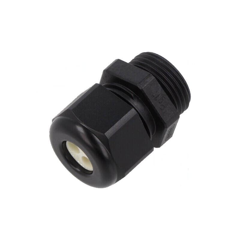 Garnitură de etanşare PG11 IP65 cu orificii multiple, neagră | Electronic-mag.ro | Componente Electronice