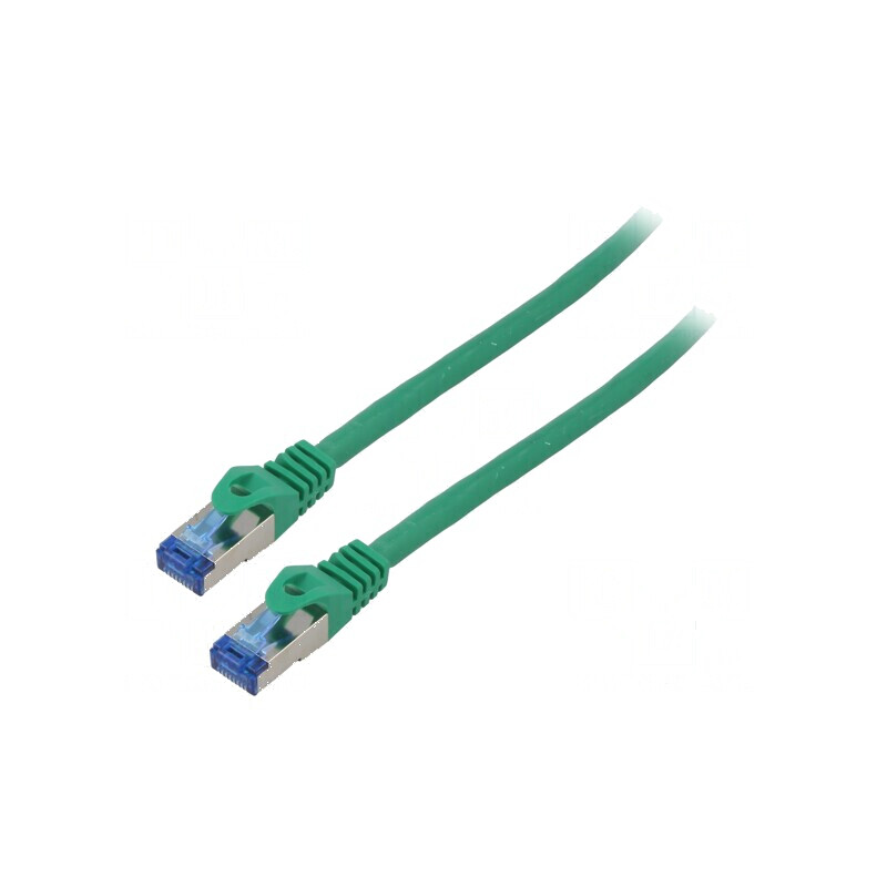Cabluri patch S/FTP 6a CCA LSZH verde 1,5m 26AWG Fire: 8 | Electronic-mag.ro | Componente Electronice