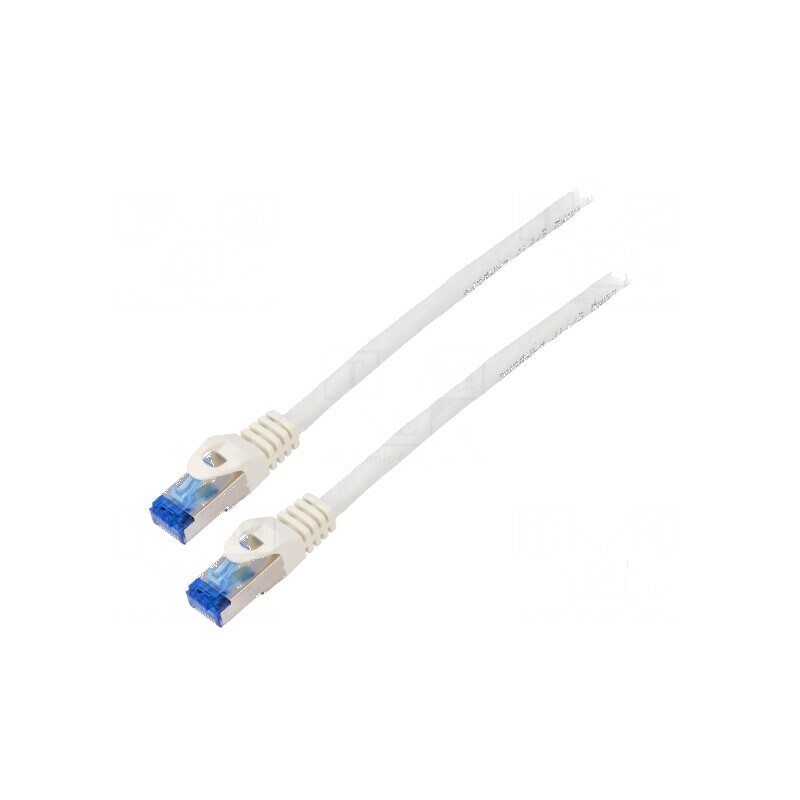 Cabluri Patch S/FTP 6a CCA LSZH Alb 1,5m 26AWG | Electronic-mag.ro | Componente Electronice